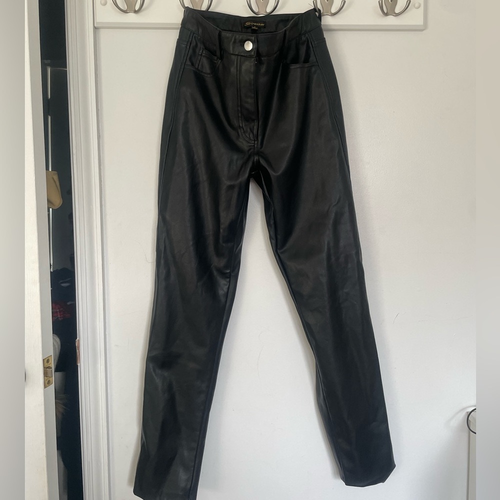Black Leather Pants Size Small